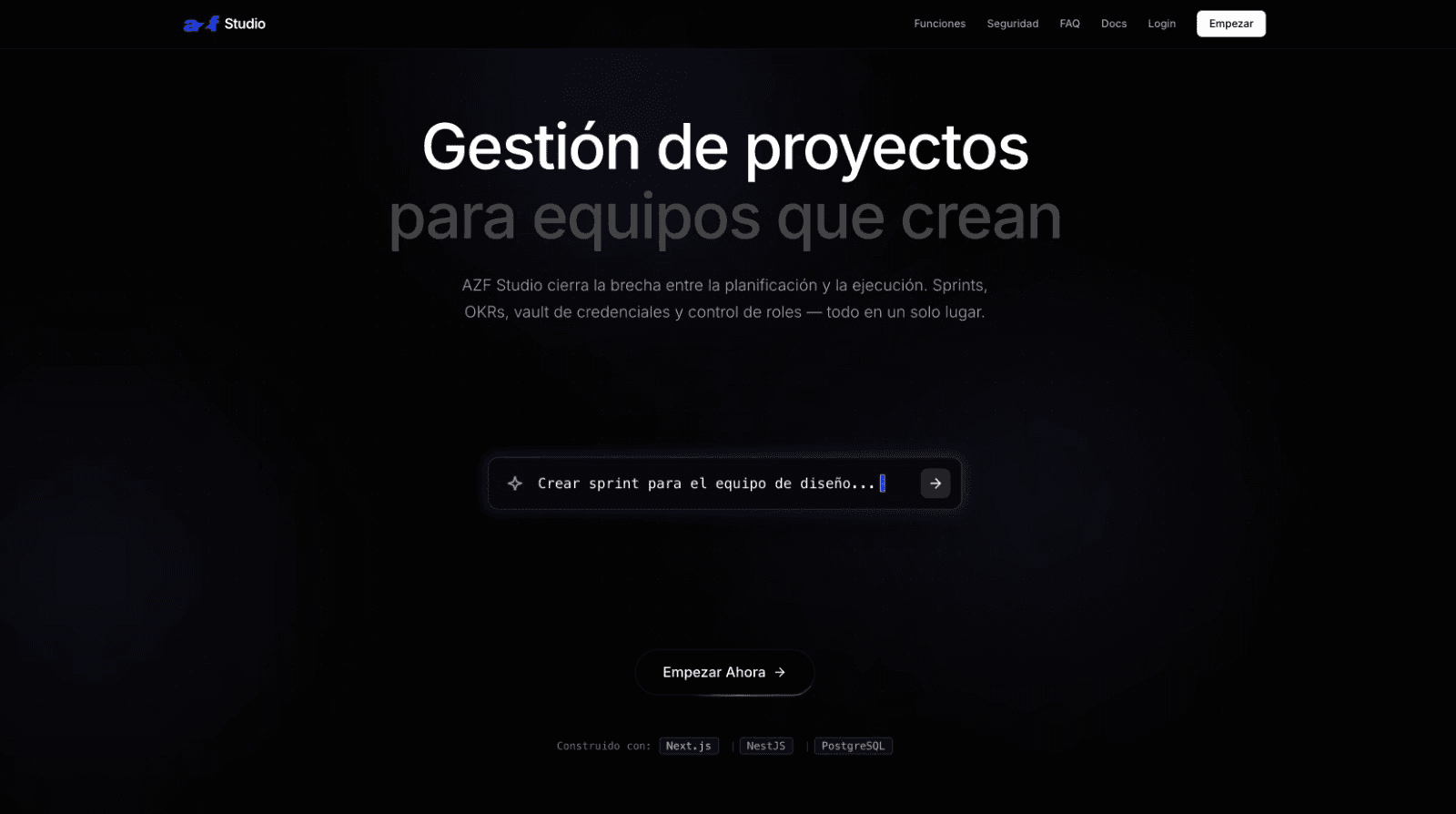 AZF Studio — Dashboard